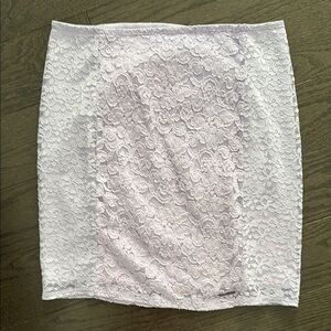 Abercrombie & Fitch lilac lace mini skirt Medium BNWT